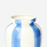 Vase with blue stripes - 20 cm