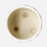 Mor Beyaz Çizgili Küçük Saksı