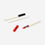 Red, black, and white nail art pens - 3 pcs