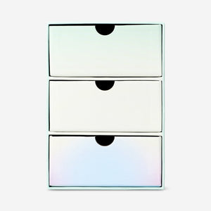 3 Çekmeceli Mavi Masaüstü Düzenleyici