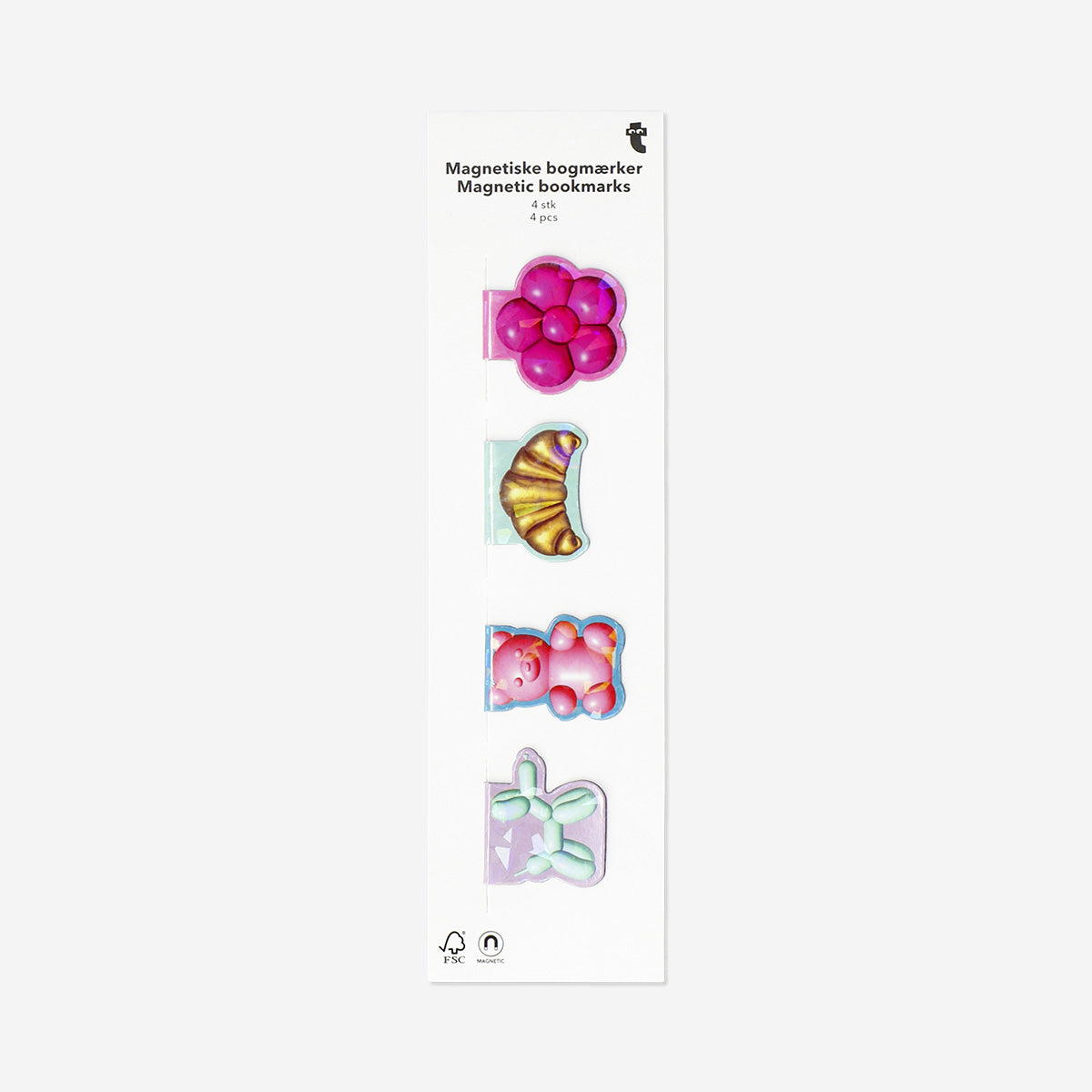 Magnetic bookmarks as icons - 4 pcs