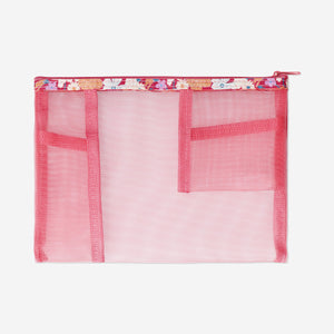 Pembe Fermuarlı Kırtasiye Çantası A5