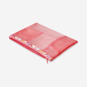 Pembe Fermuarlı Kırtasiye Çantası A5