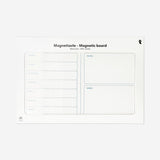 Magnetic planner board with marker
