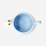 Salyangoz Şeklinde Mavi Seramik Kupa