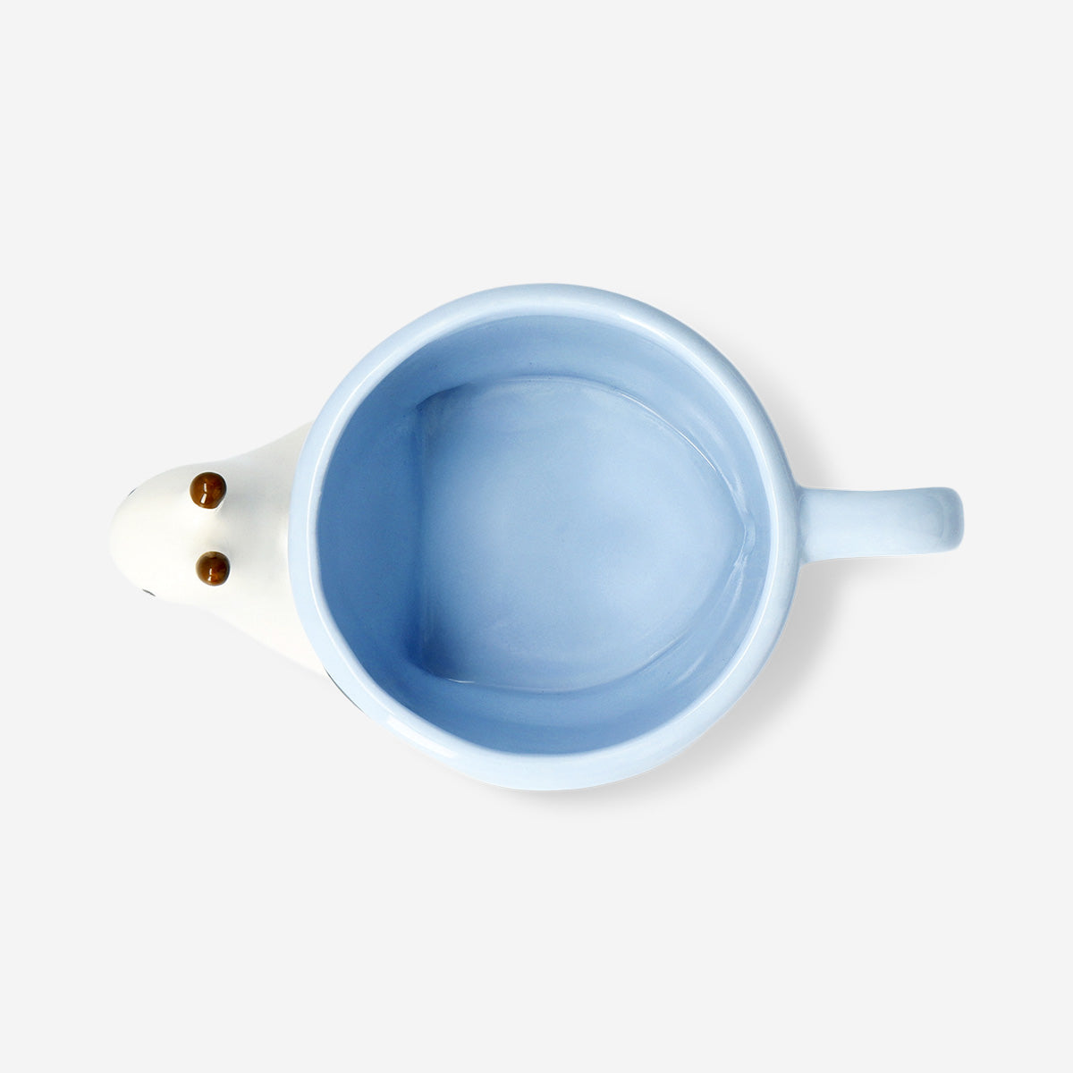 Salyangoz Şeklinde Mavi Seramik Kupa