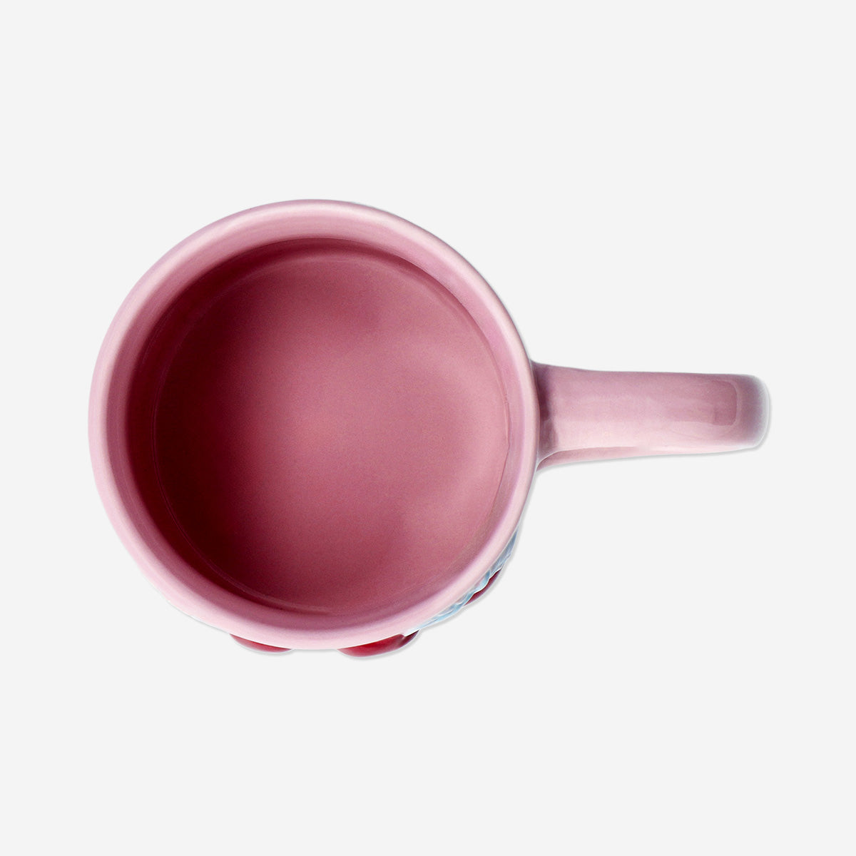 Pink mug with cherries - 350 ml