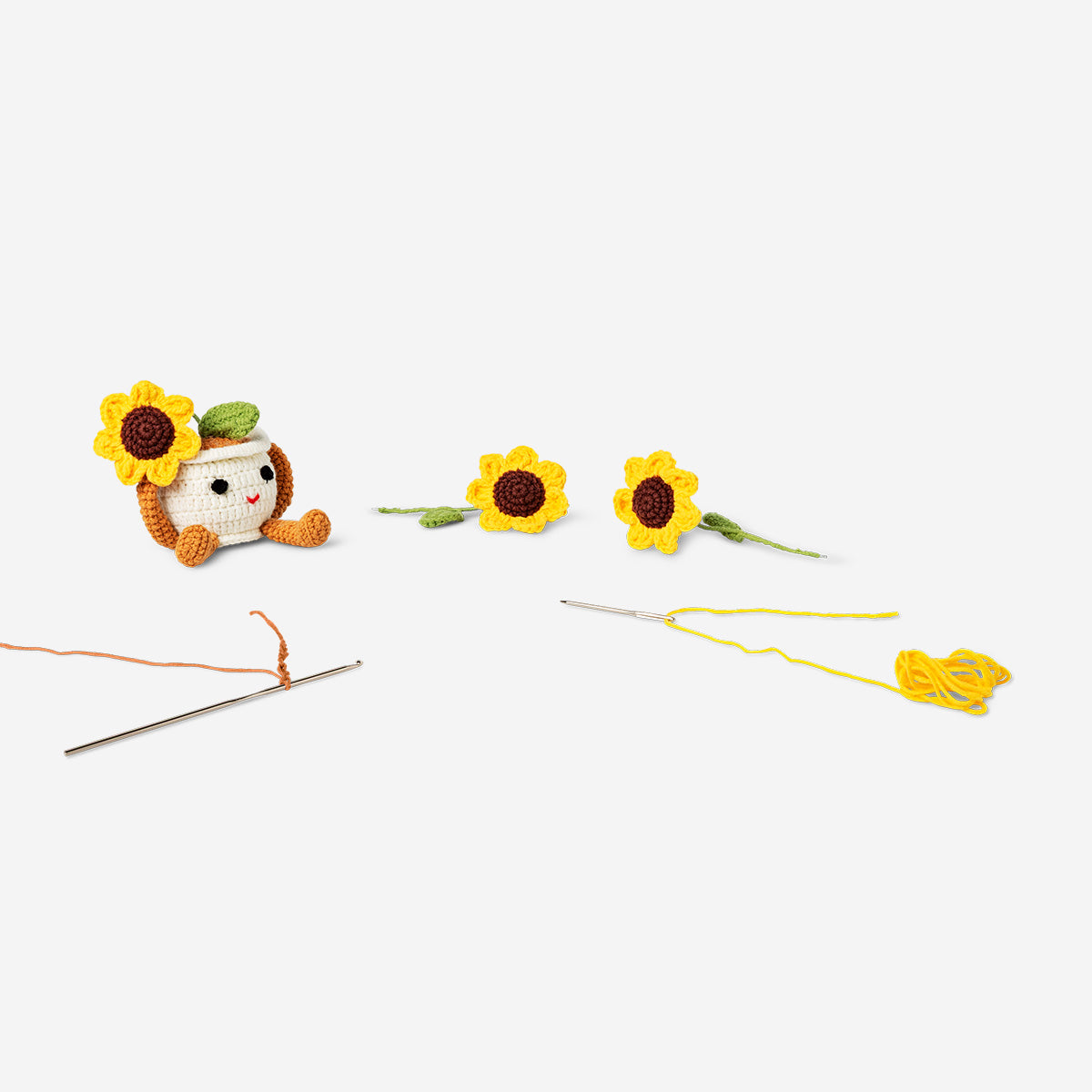 DIY crochet sunflowers kit