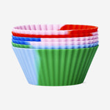 6'lı Çok Renkli Silikon Muffin Kapları