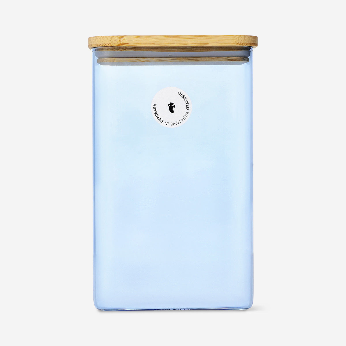 Designer Collection - Blue glass storage container with lid - 1,7 L