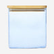 Designer Collection - Blue glass storage container with lid - 1,1 L