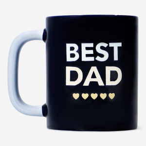 Siyah "Best Dad" Yazılı Kupa 170 ml