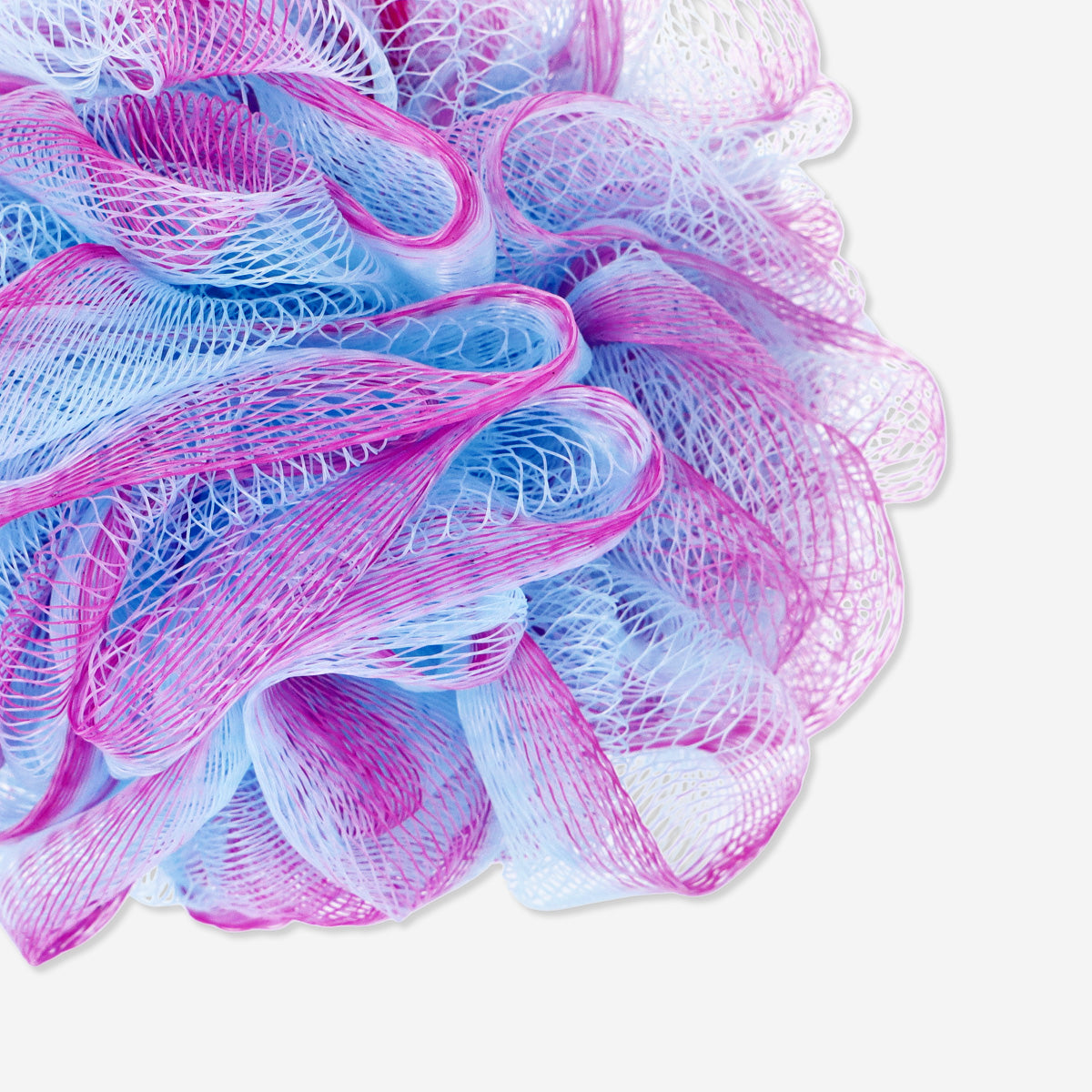 Gradient-coloured mesh bath sponge