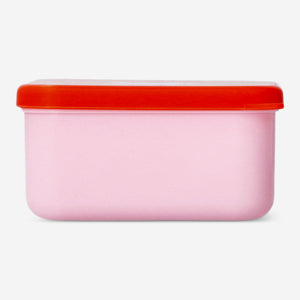 Pink snackbox with heart - 9 cm