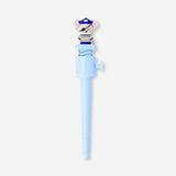 Ballpoint pen with pirate mouse topper - Black ink