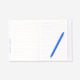 Mavi Yaprak Desenli Defter A6