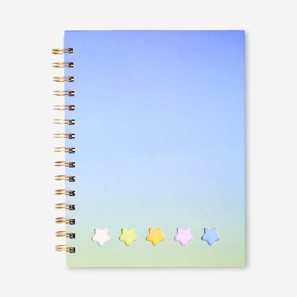 Kalemli Mavi Spiralli Defter A5