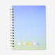 Kalemli Mavi Spiralli Defter A5