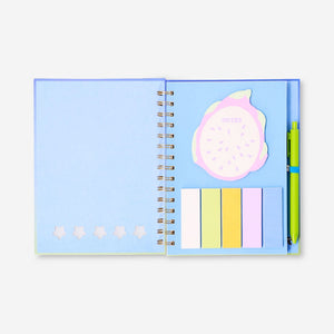 Kalemli Mavi Spiralli Defter A5