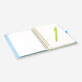 Kalemli Mavi Spiralli Defter A5
