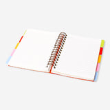 Turuncu Yaprak Desenli Spiralli Defter