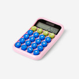 Solar powered pink calculator