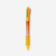 Orange multi coloured erasable gel pen 