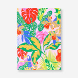 Çok Renkli Çiçek Desenli Defter