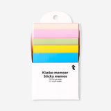 Colourful transparent sticky memos