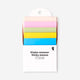 Colourful transparent sticky memos