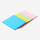 Colourful transparent sticky memos