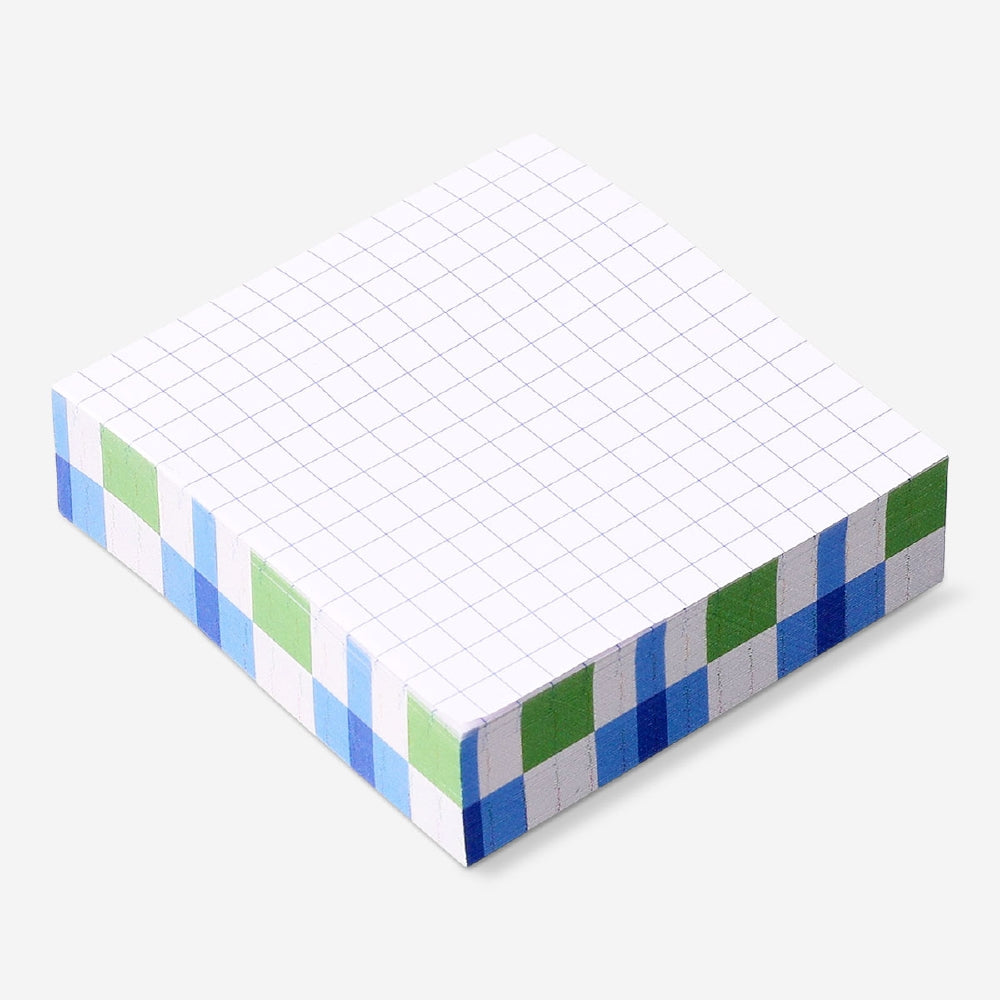 Sticky memos with grid pattern