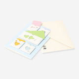 Greetings card - Small envelopes with hearts