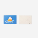 Birthday card - Pop up cake slice