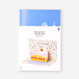 Birthday card - Pop up cake slice