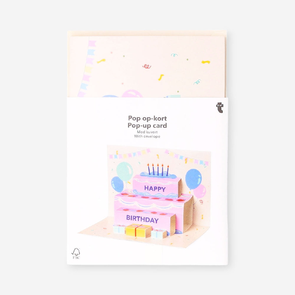 Birthday card - Pop up birthday cake 
