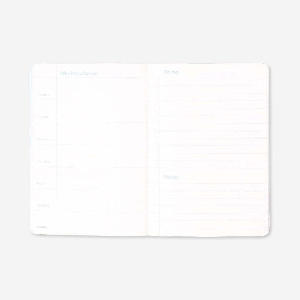 Floral weekly planner