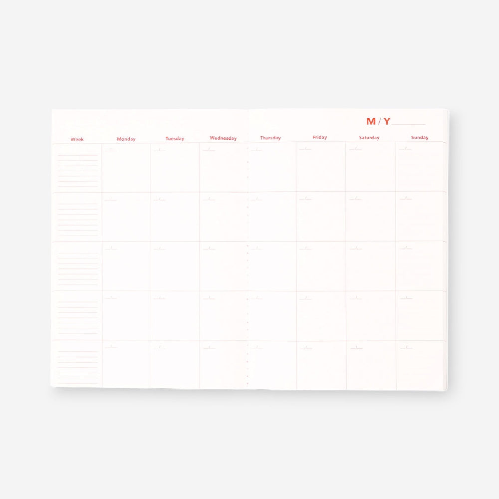 Turuncu Aylık Planlayıcı Defter