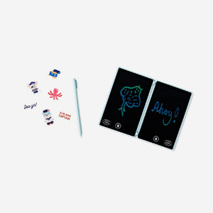 Magic drawing board as passport