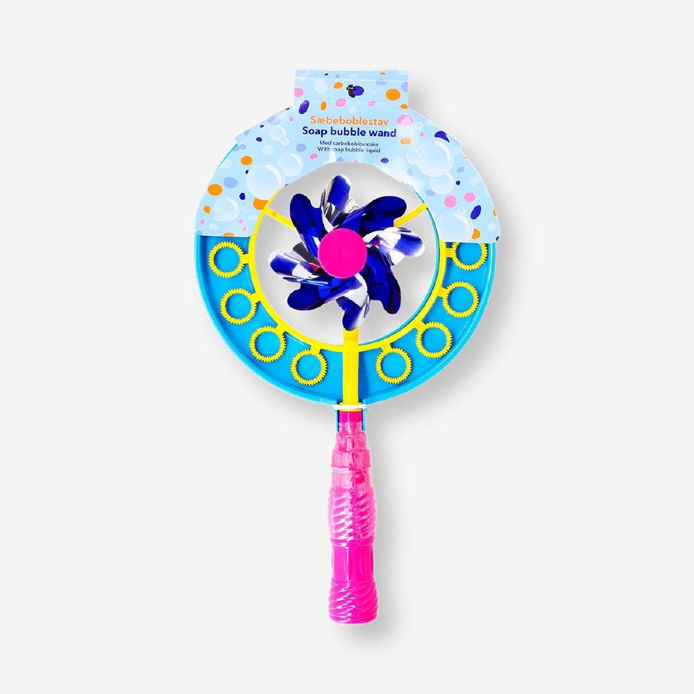 Soap bubble wand - Fan with pinwheel 