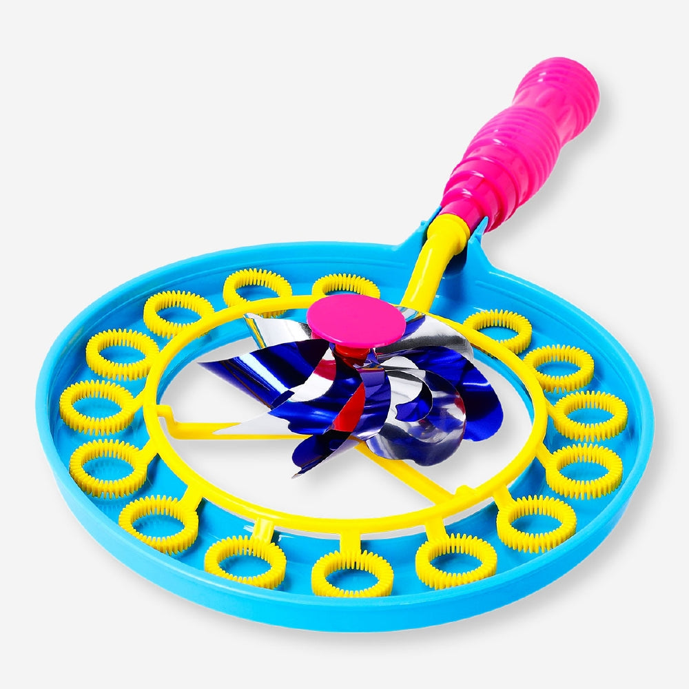 Soap bubble wand - Fan with pinwheel 