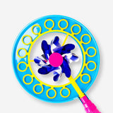 Soap bubble wand - Fan with pinwheel 
