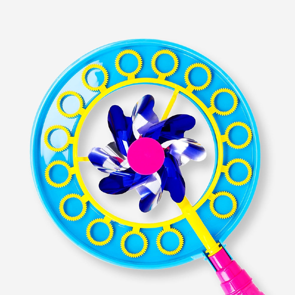 Soap bubble wand - Fan with pinwheel 