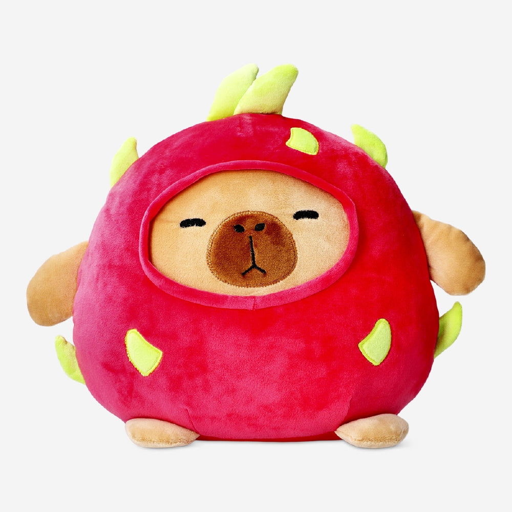 Pembe Çilek Giysili Peluş Kapibara