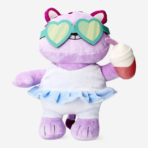 Gözlüklü Pembe Peluş Ayıcık