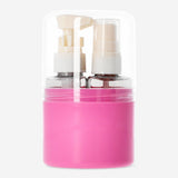 Travel set in pink case with stickers - 4 pcs