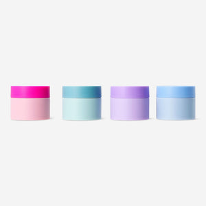 Travel jars with stickers - 4 pcs