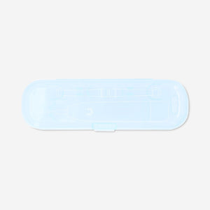Blue travel case for electric toothbrush