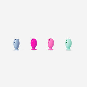 Fish toothbrush covers with suction pads - 4 pcs