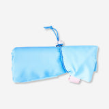 Blue cosmetic belt with 5 makeup brushes